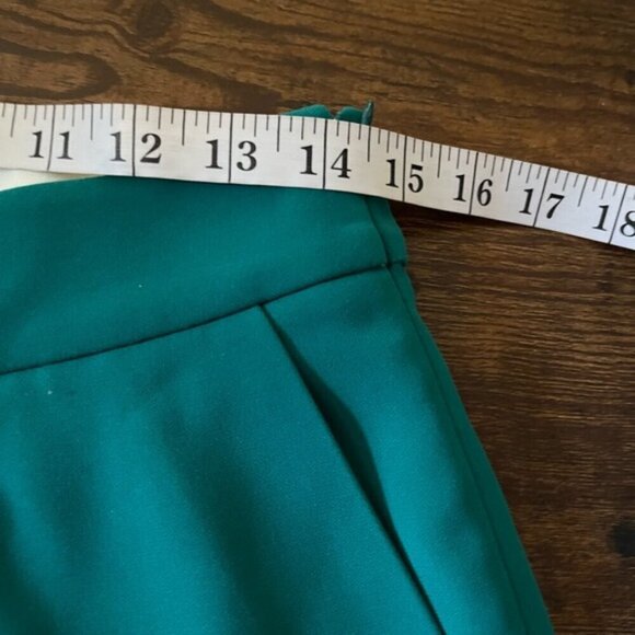 J.Crew Collection Women Green Casual ankle pleated front chino Pants NEW NWT 4 - Picture 10 of 13